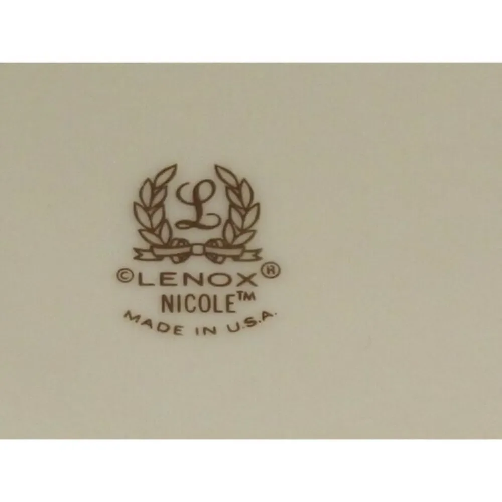 Lenox Nicole Salad Plate (s) White‎ Pink Blue Pastel Flowers